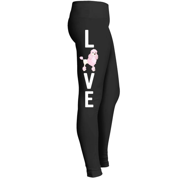 Love Poodle Dog Leggings