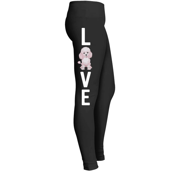 Love Poodle Dog Leggings