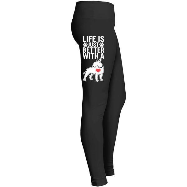 Love My Bull Terrier Dog Leggings