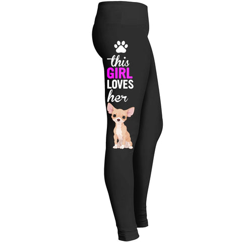 Love My Chihuahua Dog Leggings