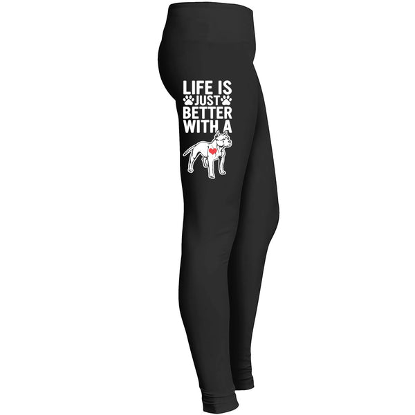 Love My Pitbull Dog Leggings