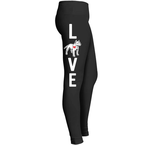 Love My Pitbull Dog Leggings