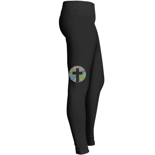 Beautiful Prismatic Cross Halo Leggings