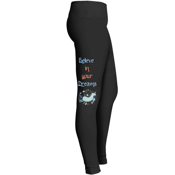 Unicorn Leggings Believe In Your Dreams Leggings