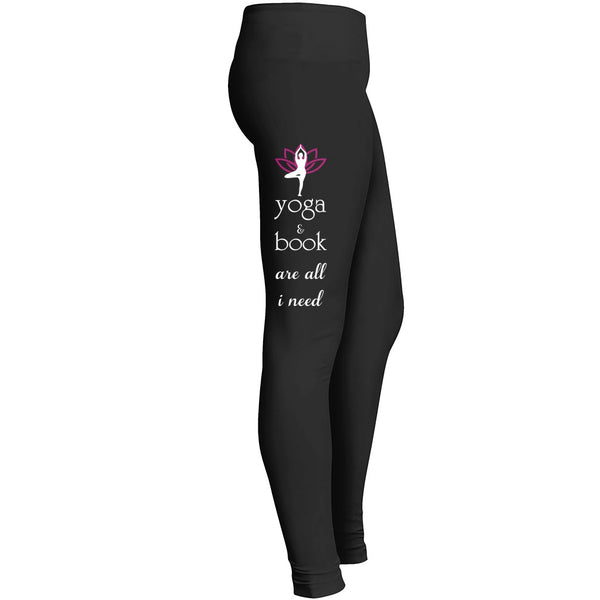 Yoga And Book Are All I Need Leggings