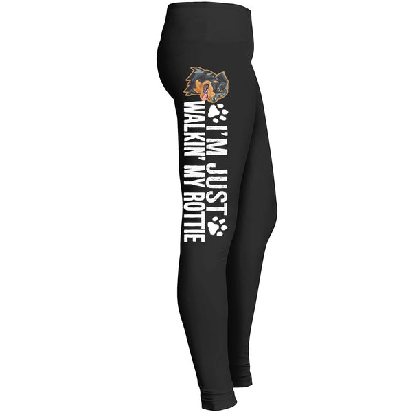 Walking My Rottweiler Legging Leggings