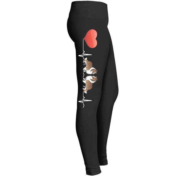 Sheltie Heartbeat Leggings