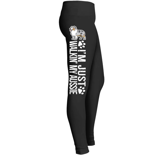 Walking My Aussie Leggings