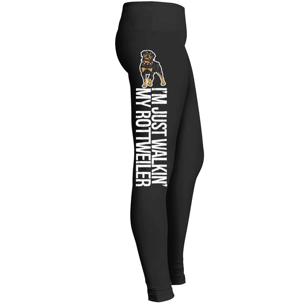 Walking My Rottweiler Leggings