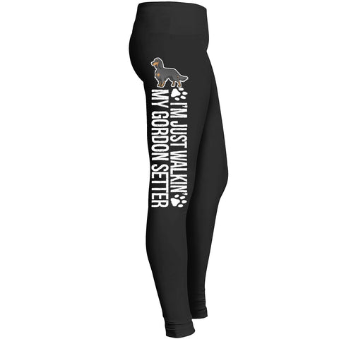 Walking My Gordon Setter Leggings