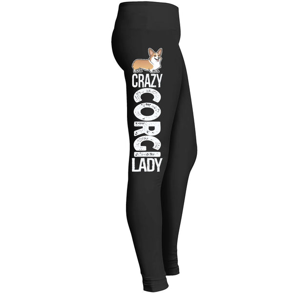 Crazy Corgi Lady Leggings