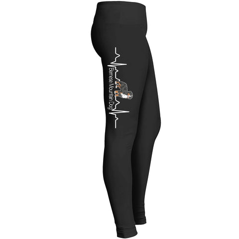 Bernese Mountain Dog Heartbeat Leggings