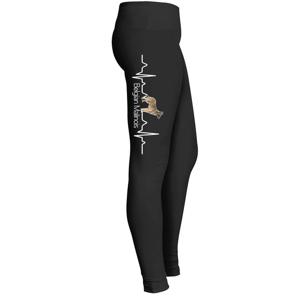 Belgian Malinois Heartbeat Leggings