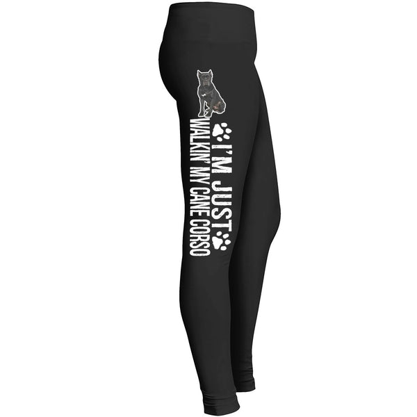 Walking My Cane Corso Leggings