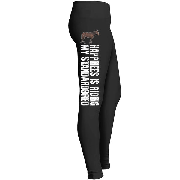 Happiness Is Riding My Standardbred Leggings