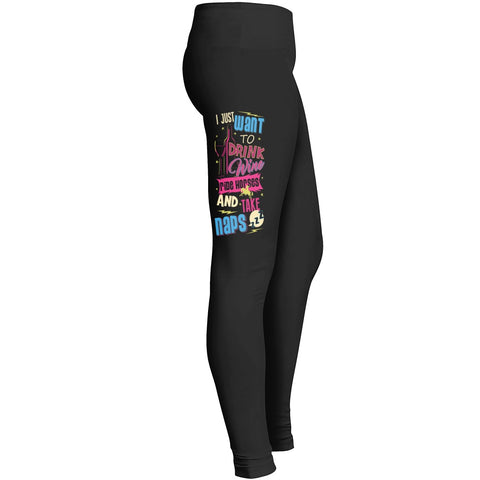 Ijustwanttodrinkwineandridehorseshorse Leggings