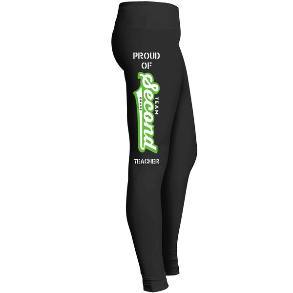 Team Second Grade Teacher Leggings Leggings