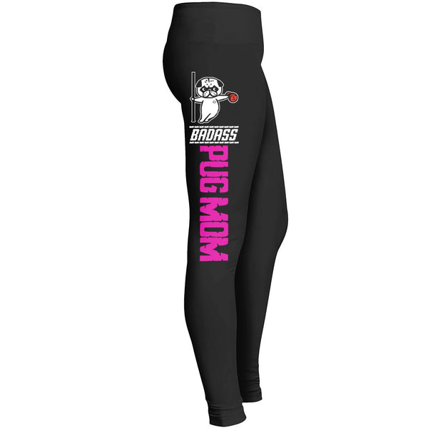 Badass Pug Mom Leggings