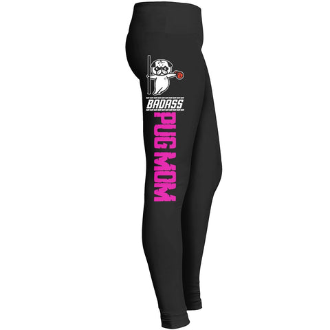 Badass Pug Mom Leggings