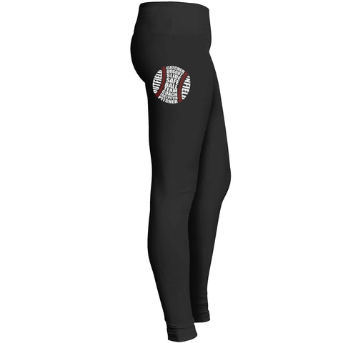 Baseball Typography Legging Leggings