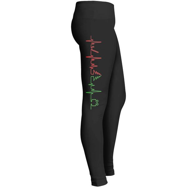 Heartbeat Christmas Leggings Leggings