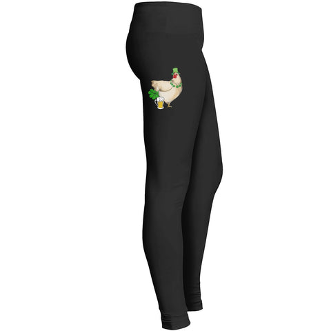 Chicken Patrick Day Leggings