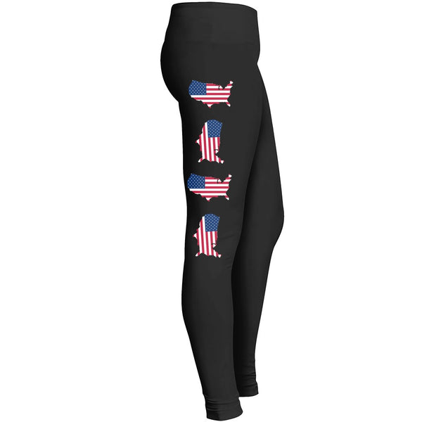 Usa Flag 4th Of July Leggings Leggings
