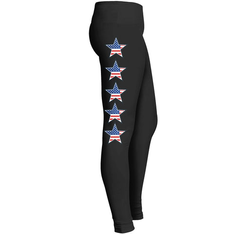 4th Of July Usa Flag Leggings Leggings