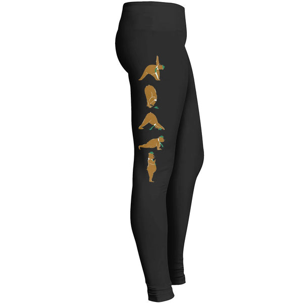 I Love My Dog Bear Yogalimited Edition Leggings