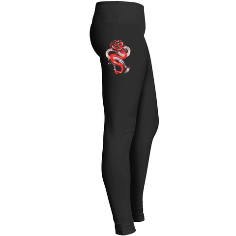Thin Red Rose Leggings